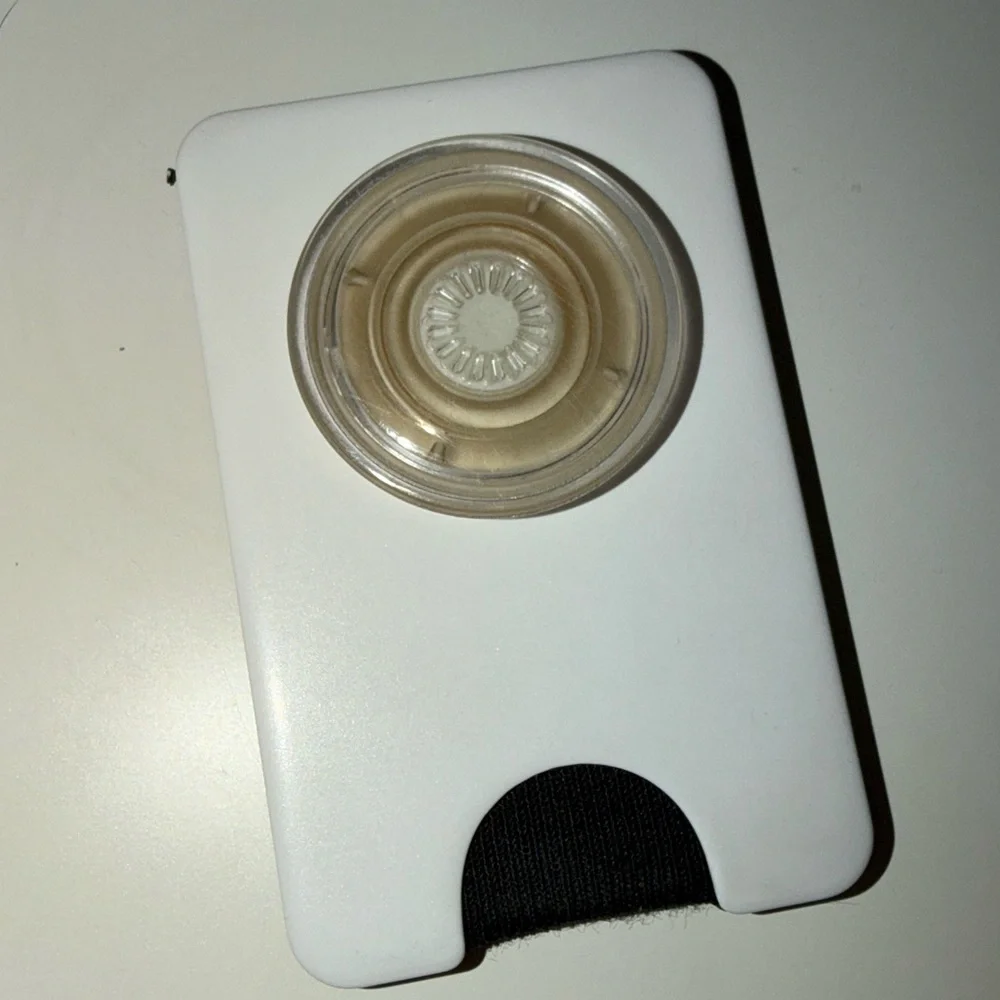 White and Black Phone Grip